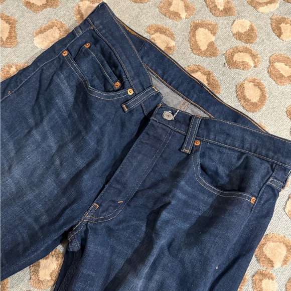 Levi's Dark Blue 514 Straight Jeans for Men - Picture 2 of 7